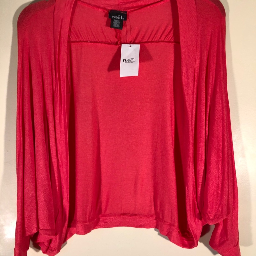 Red lightweight cardigan
